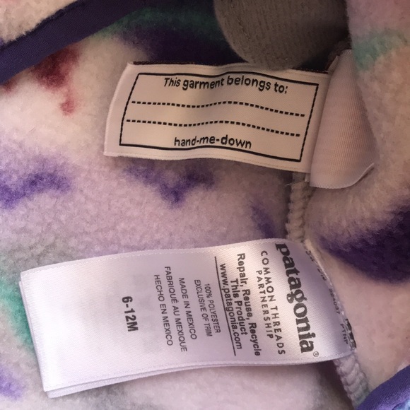 Patagonia Fleece Pullover (size 6-12m) - Picture 6 of 6